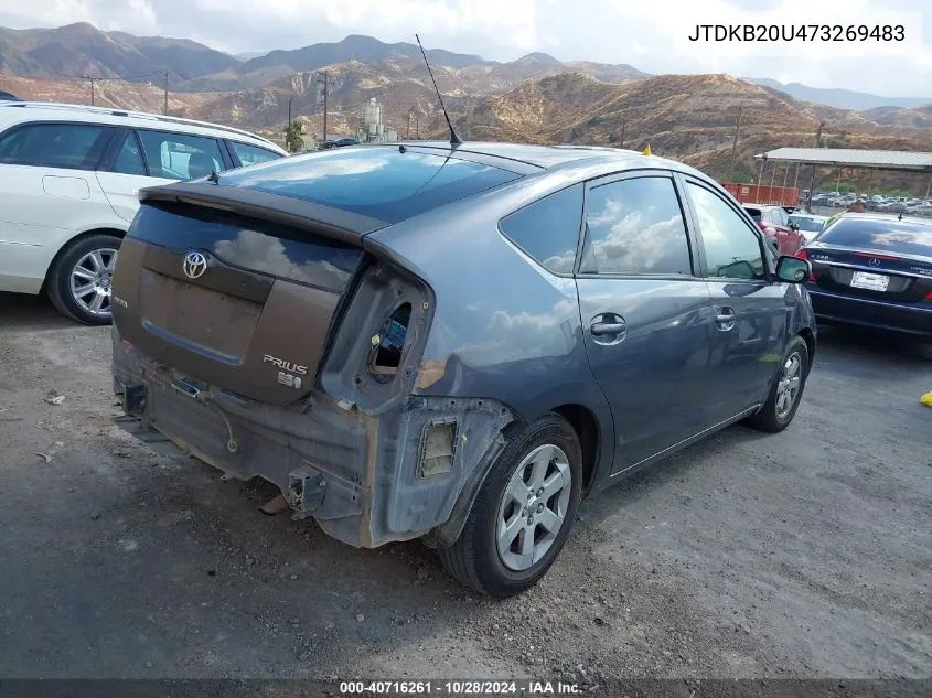 2007 Toyota Prius VIN: JTDKB20U473269483 Lot: 40716261