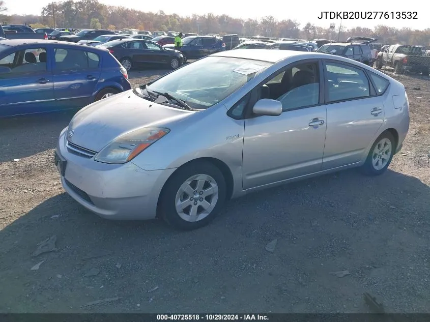 2007 Toyota Prius VIN: JTDKB20U277613532 Lot: 40725518