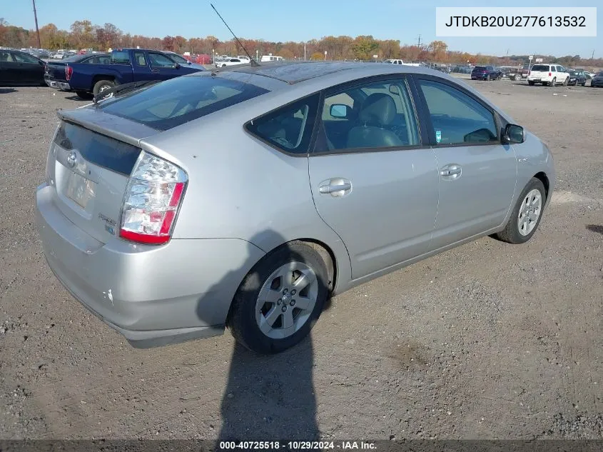 2007 Toyota Prius VIN: JTDKB20U277613532 Lot: 40725518