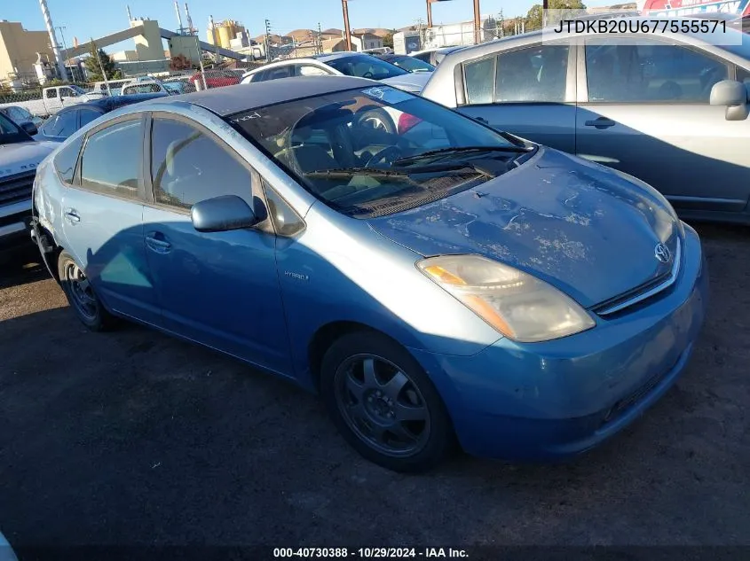 JTDKB20U677555571 2007 Toyota Prius Touring