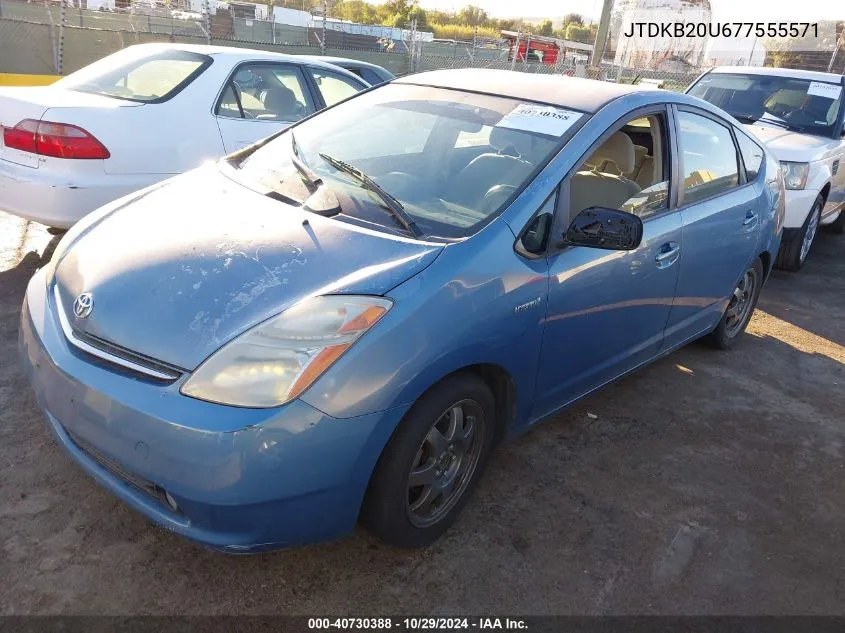 JTDKB20U677555571 2007 Toyota Prius Touring