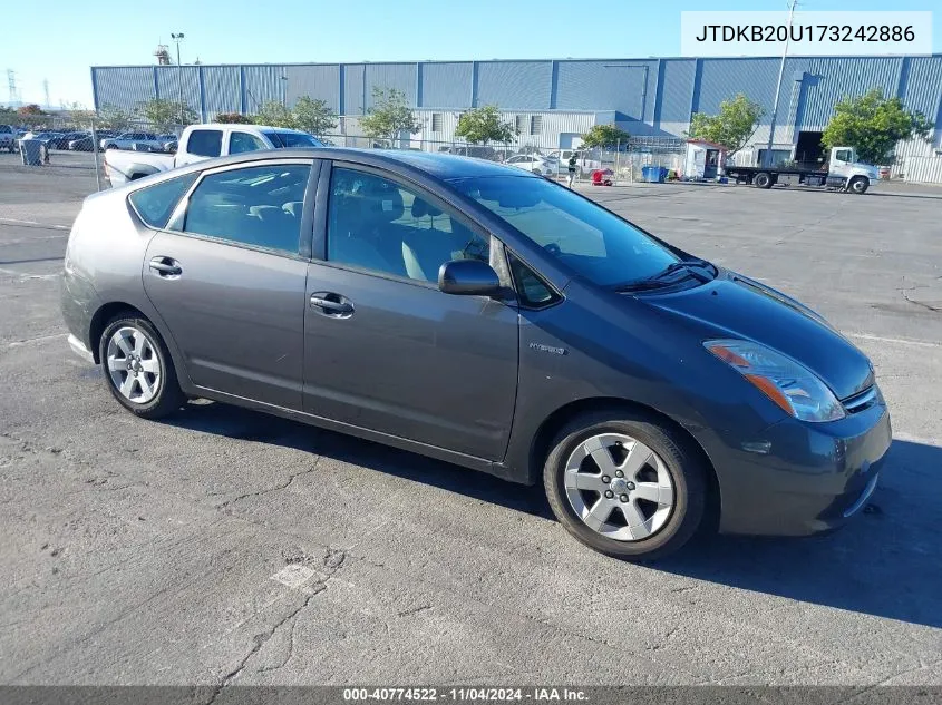 JTDKB20U173242886 2007 Toyota Prius