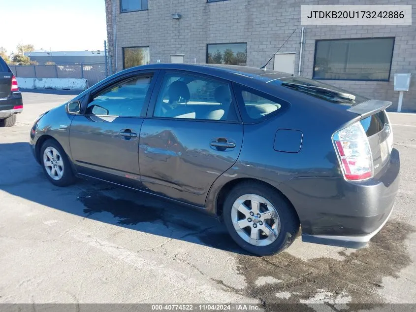 2007 Toyota Prius VIN: JTDKB20U173242886 Lot: 40774522