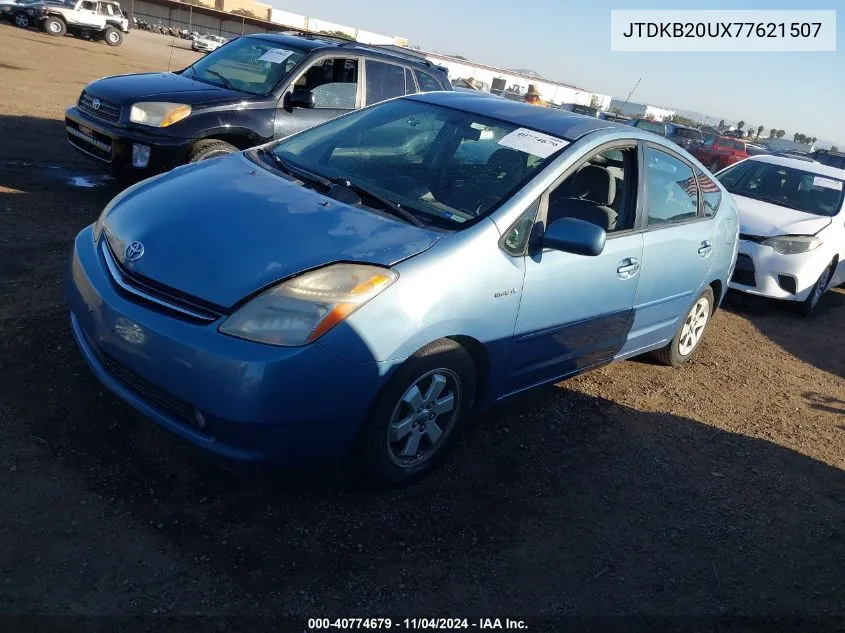 2007 Toyota Prius VIN: JTDKB20UX77621507 Lot: 40774679