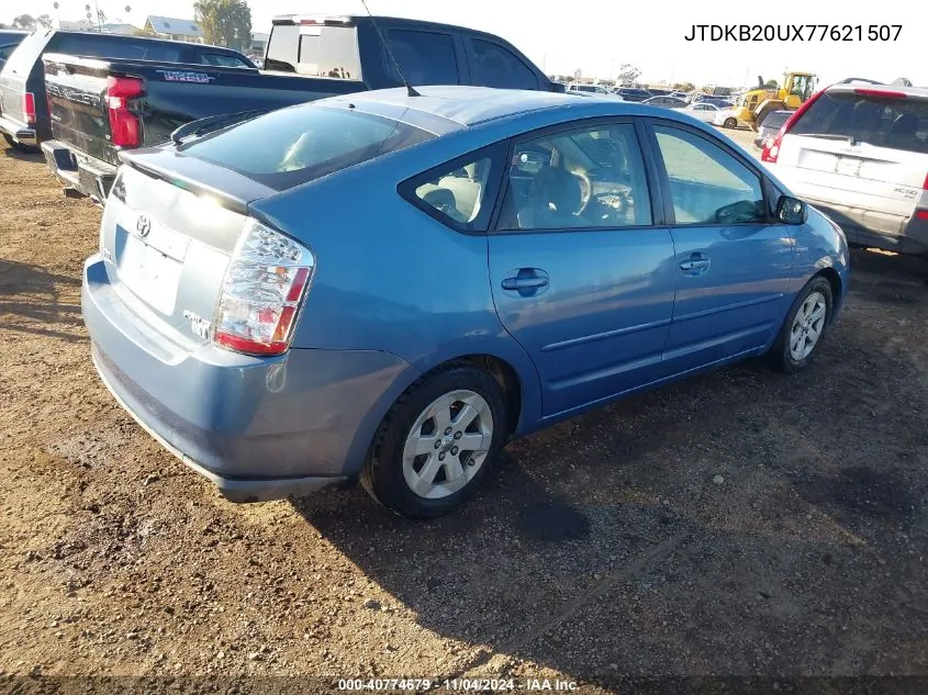 2007 Toyota Prius VIN: JTDKB20UX77621507 Lot: 40774679