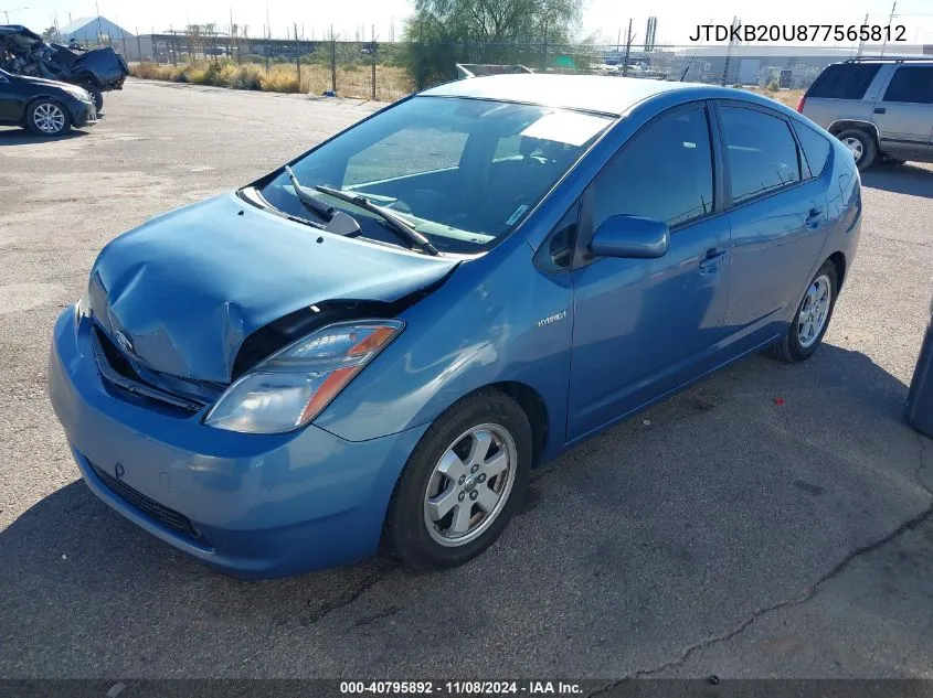 2007 Toyota Prius VIN: JTDKB20U877565812 Lot: 40795892