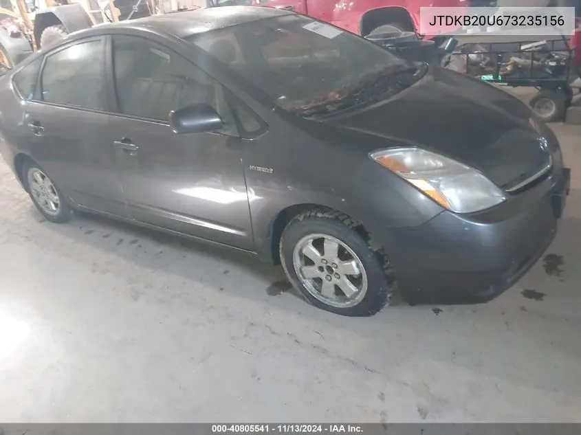 2007 Toyota Prius Touring VIN: JTDKB20U673235156 Lot: 40805541