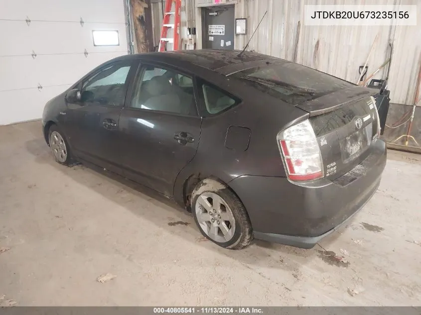 2007 Toyota Prius Touring VIN: JTDKB20U673235156 Lot: 40805541