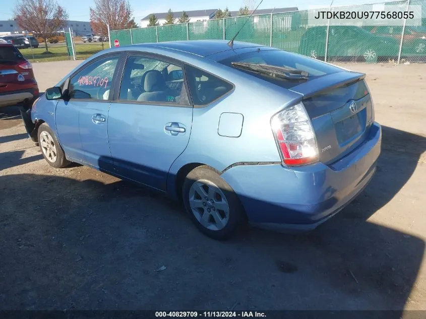 2007 Toyota Prius VIN: JTDKB20U977568055 Lot: 40829709