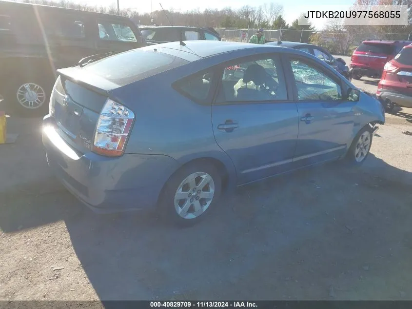 2007 Toyota Prius VIN: JTDKB20U977568055 Lot: 40829709