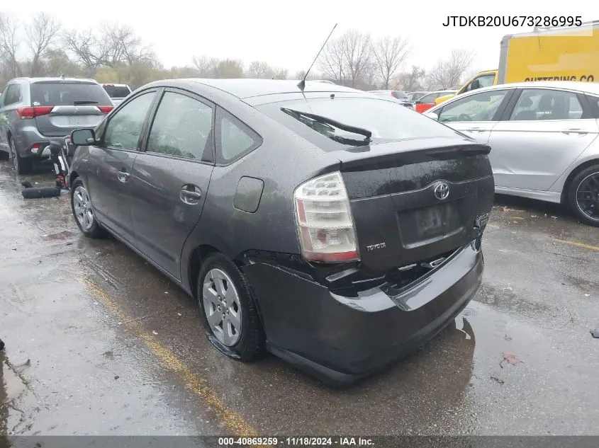 2007 Toyota Prius VIN: JTDKB20U673286995 Lot: 40869259