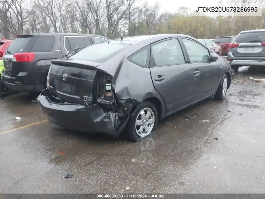 2007 Toyota Prius VIN: JTDKB20U673286995 Lot: 40869259