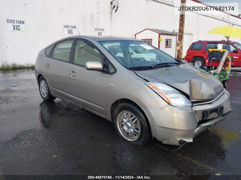 2007 Toyota Prius VIN: JTDKB20U677682174 Lot: 40870160