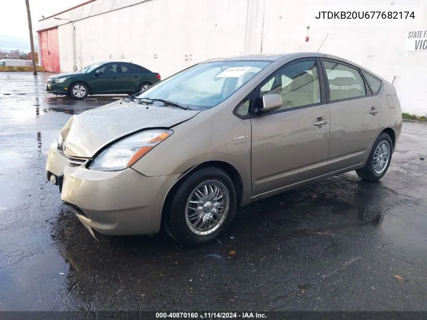 2007 Toyota Prius VIN: JTDKB20U677682174 Lot: 40870160