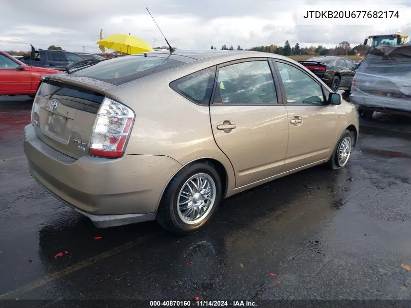 2007 Toyota Prius VIN: JTDKB20U677682174 Lot: 40870160