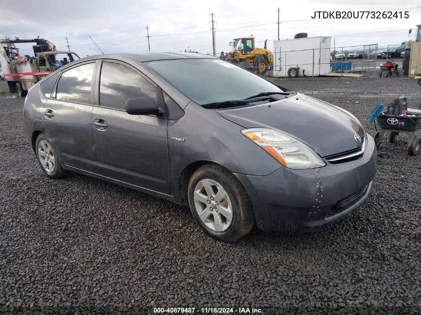 2007 Toyota Prius VIN: JTDKB20U773262415 Lot: 40879487