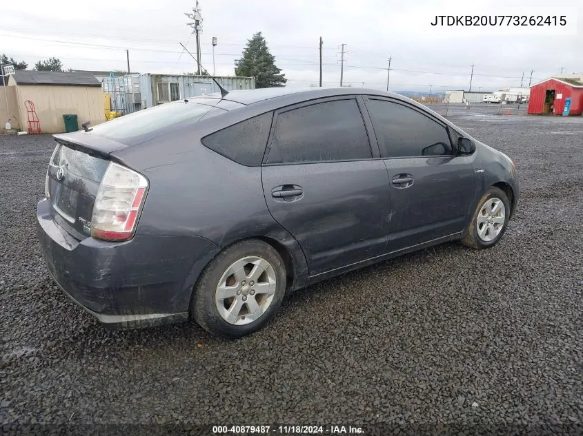 2007 Toyota Prius VIN: JTDKB20U773262415 Lot: 40879487