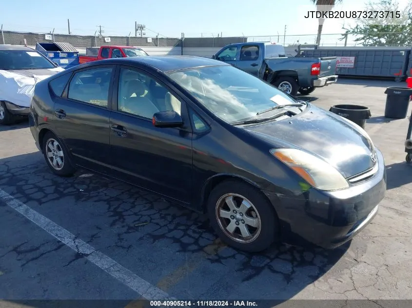 2007 Toyota Prius VIN: JTDKB20U873273715 Lot: 40905214