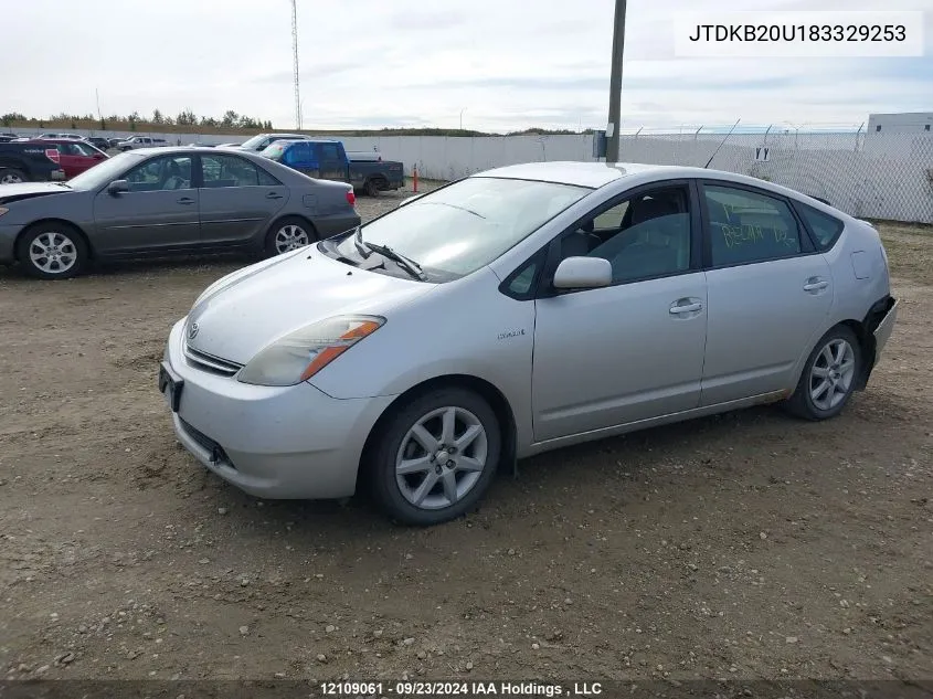 2008 Toyota Prius VIN: JTDKB20U183329253 Lot: 12109061