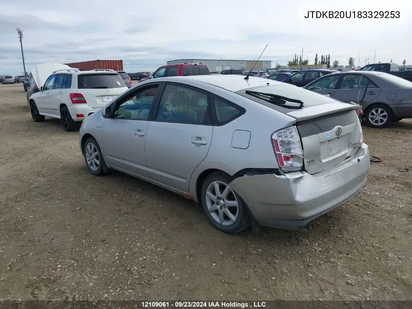 2008 Toyota Prius VIN: JTDKB20U183329253 Lot: 12109061