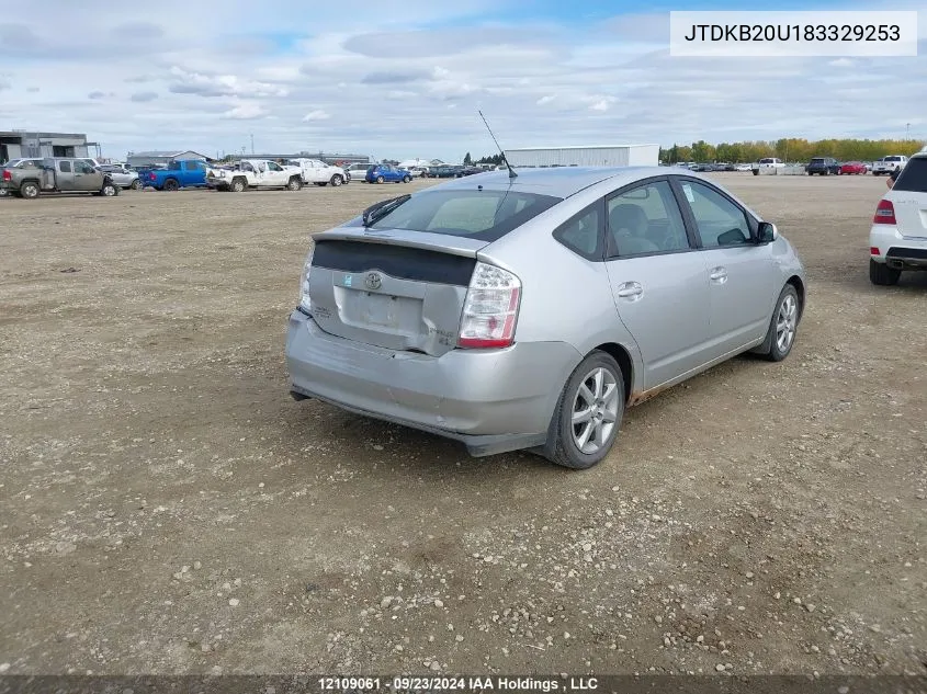 2008 Toyota Prius VIN: JTDKB20U183329253 Lot: 12109061