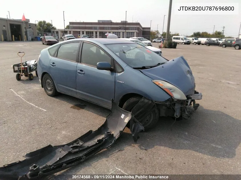 JTDKB20U787696800 2008 Toyota Prius