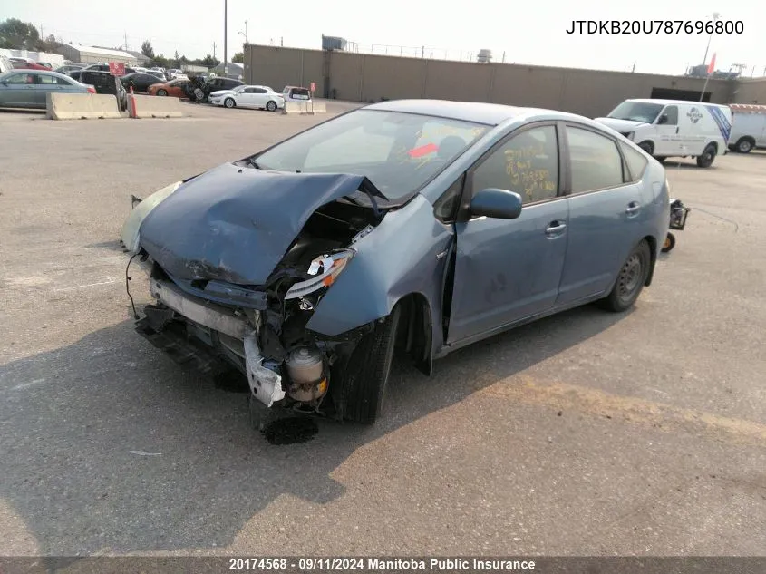 JTDKB20U787696800 2008 Toyota Prius