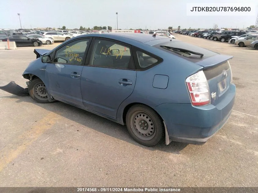 JTDKB20U787696800 2008 Toyota Prius