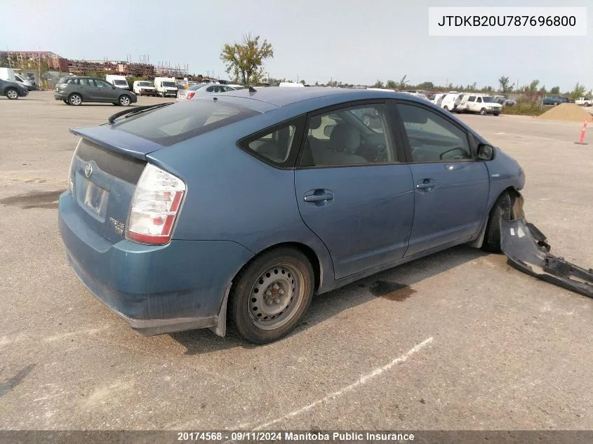 JTDKB20U787696800 2008 Toyota Prius