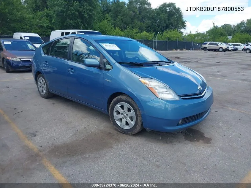 JTDKB20U187800553 2008 Toyota Prius