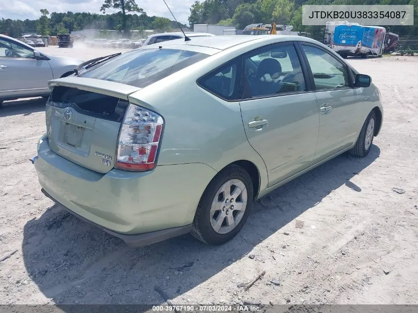 JTDKB20U383354087 2008 Toyota Prius