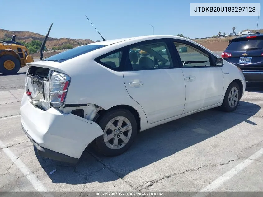 2008 Toyota Prius VIN: JTDKB20U183297128 Lot: 39790705