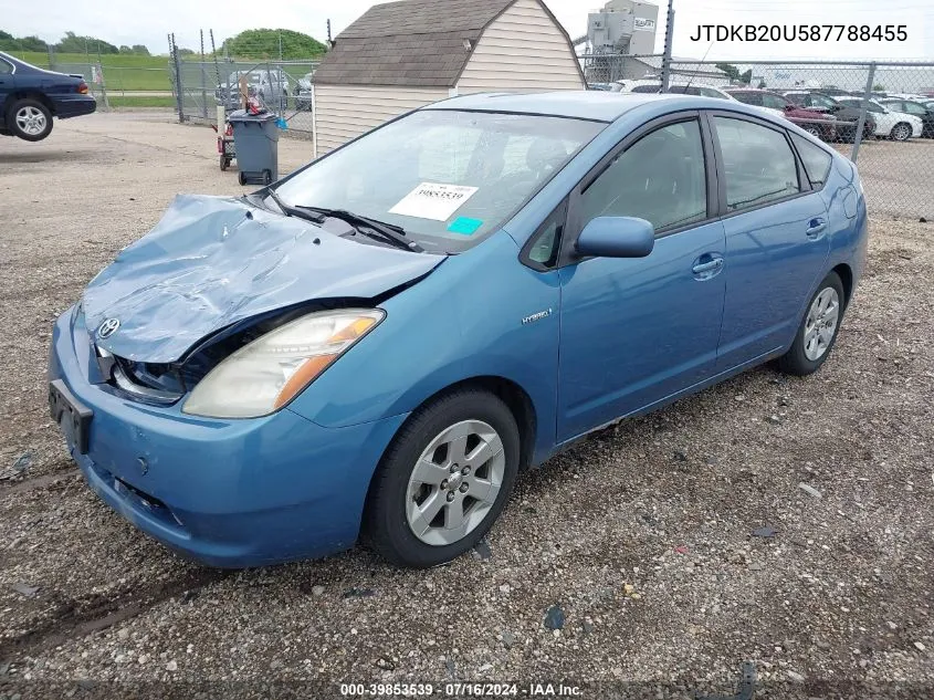 JTDKB20U587788455 2008 Toyota Prius