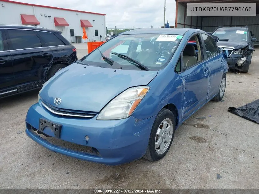 JTDKB20U687796466 2008 Toyota Prius