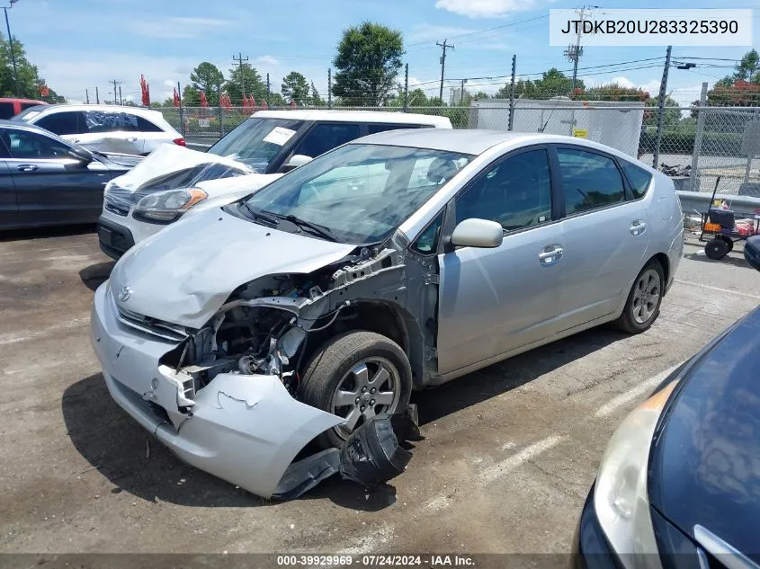 2008 Toyota Prius VIN: JTDKB20U283325390 Lot: 39929969