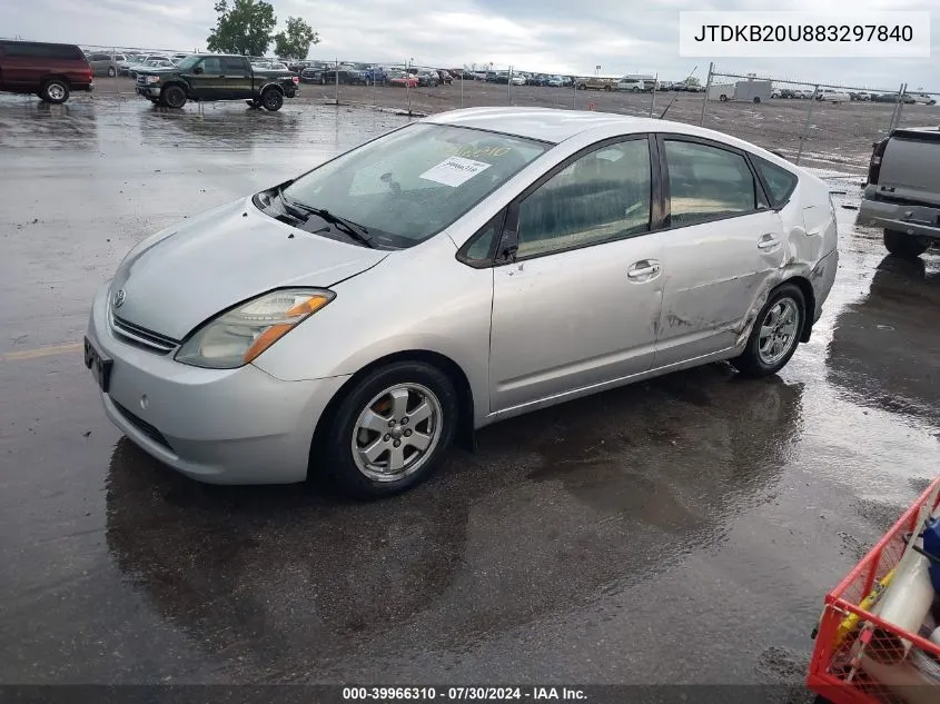 JTDKB20U883297840 2008 Toyota Prius Standard/Touring