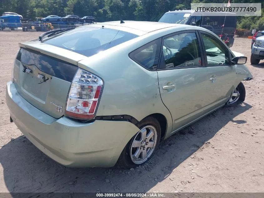 JTDKB20U787777490 2008 Toyota Prius