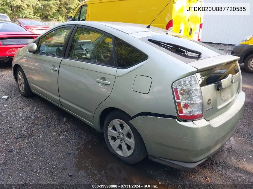 JTDKB20U887720585 2008 Toyota Prius