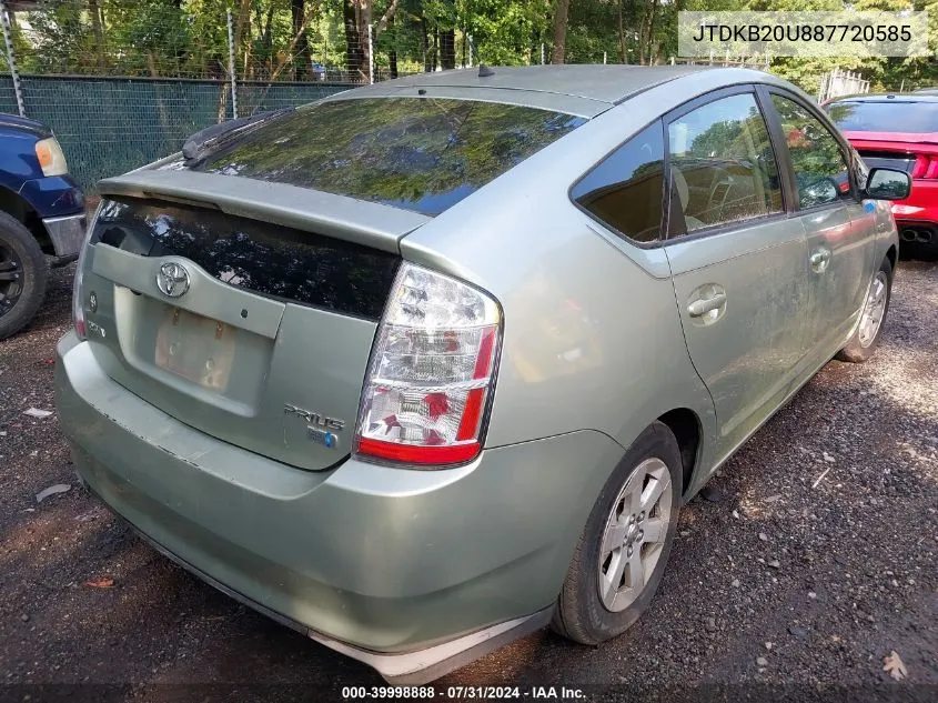 JTDKB20U887720585 2008 Toyota Prius