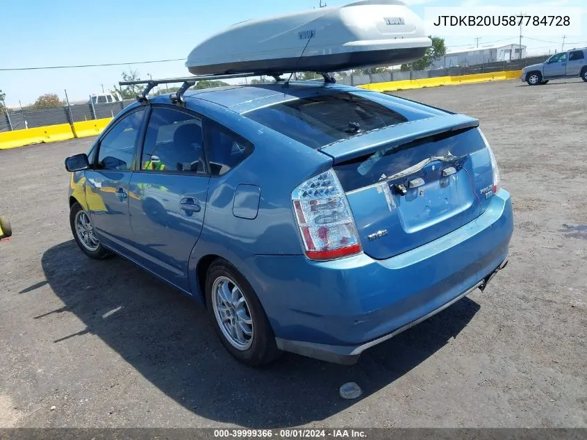 JTDKB20U587784728 2008 Toyota Prius