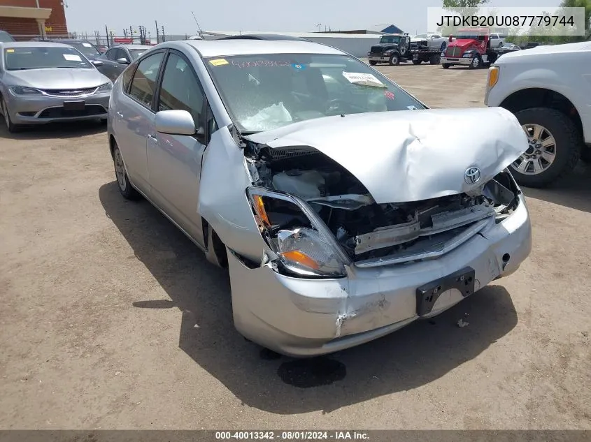 JTDKB20U087779744 2008 Toyota Prius