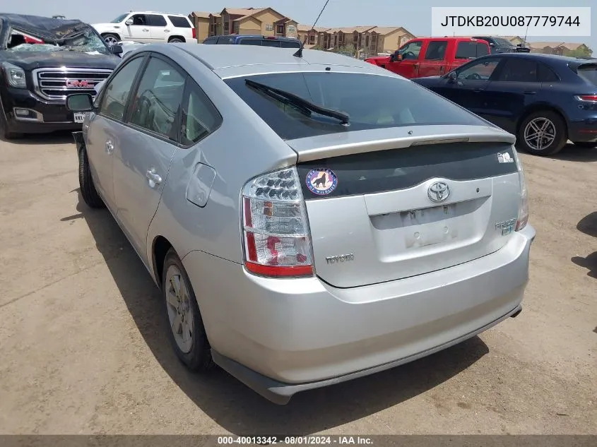 JTDKB20U087779744 2008 Toyota Prius