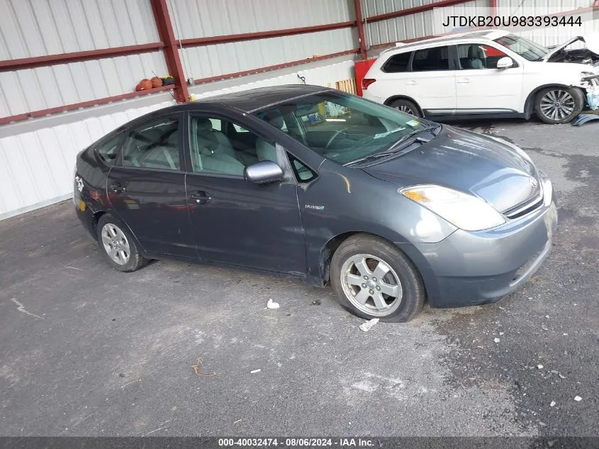 JTDKB20U983393444 2008 Toyota Prius