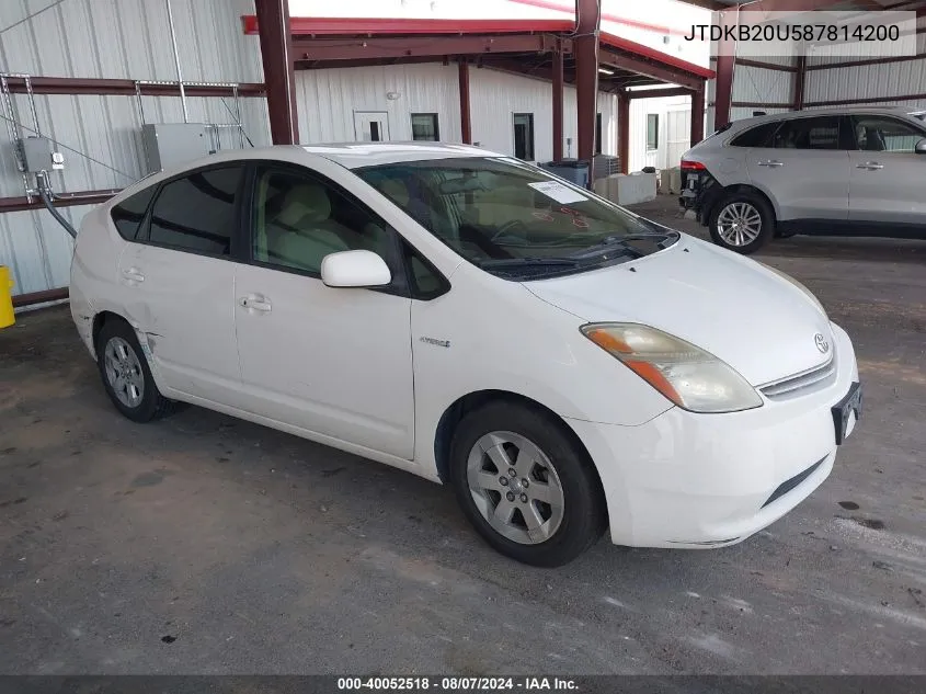 JTDKB20U587814200 2008 Toyota Prius