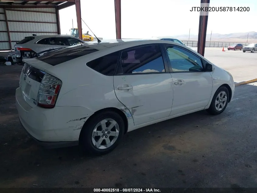 JTDKB20U587814200 2008 Toyota Prius