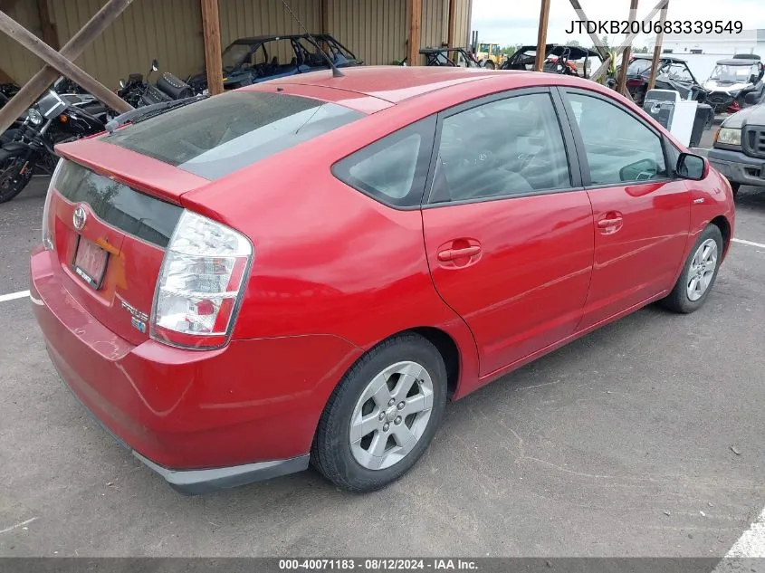 JTDKB20U683339549 2008 Toyota Prius