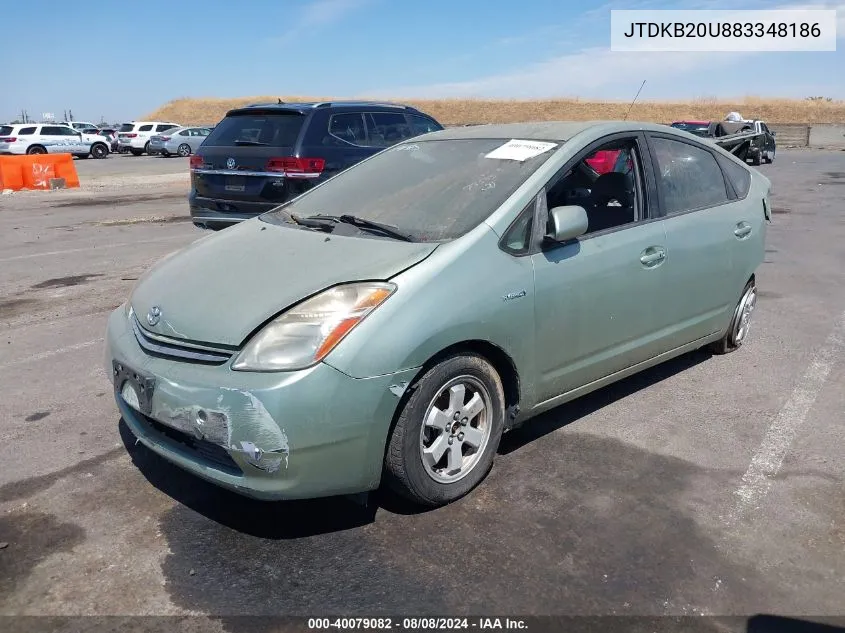 2008 Toyota Prius VIN: JTDKB20U883348186 Lot: 40079082