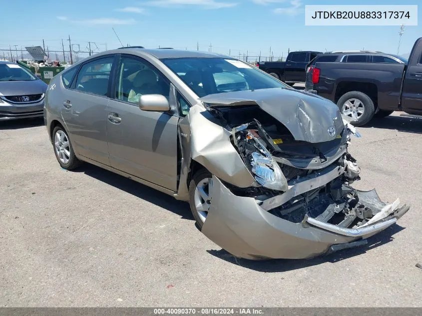 JTDKB20U883317374 2008 Toyota Prius Touring