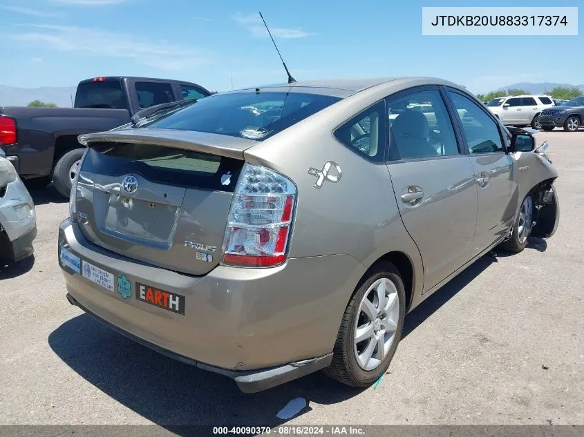 JTDKB20U883317374 2008 Toyota Prius Touring