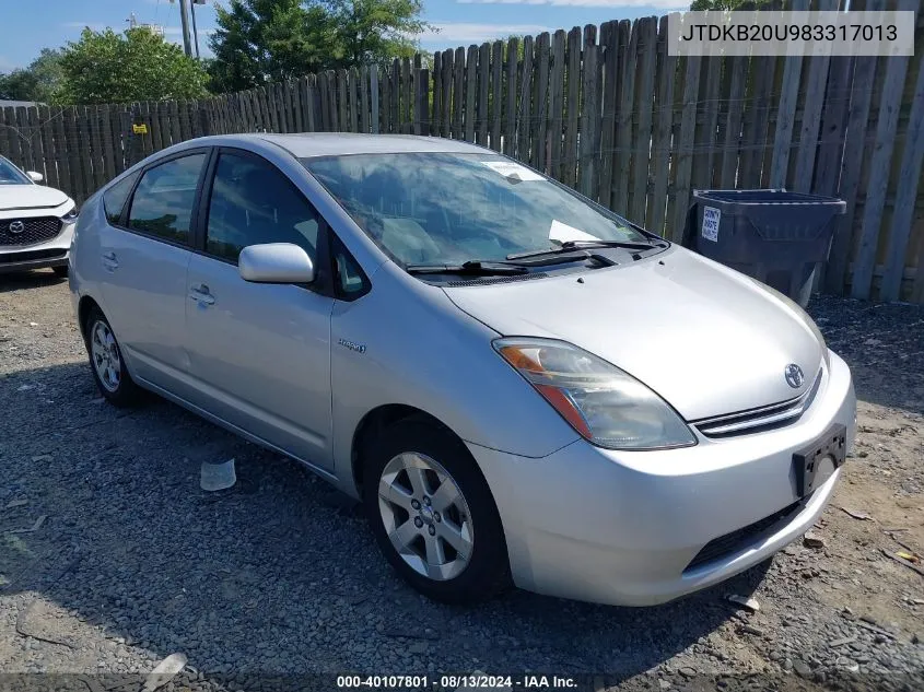 JTDKB20U983317013 2008 Toyota Prius